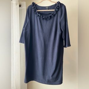 Talbots navy blue dress